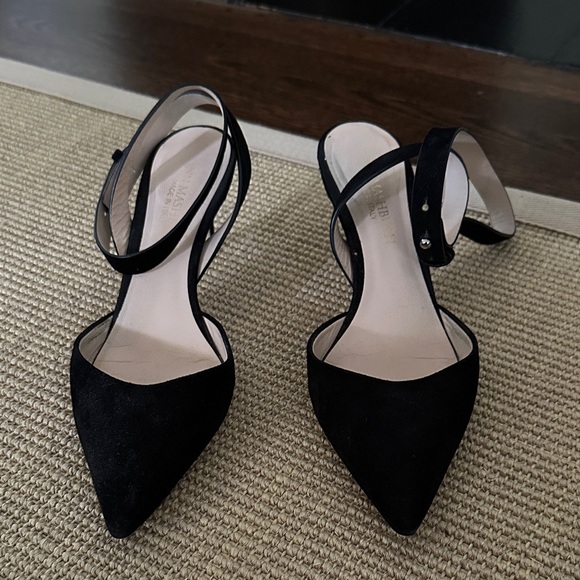 Ann Mashburn Black Strappy Heels - Picture 1 of 9
